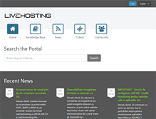 Tablet Screenshot of help.livehosting.ro